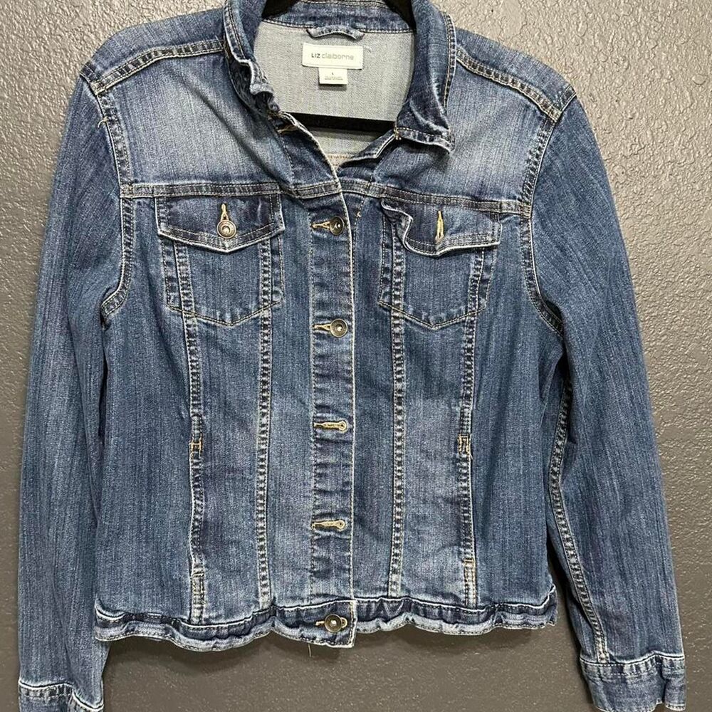 Liz-claiborne Women's Blue and Navy Jacket